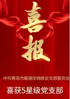 喜报｜中共青岛市暖通空调商会党支部荣评五星级党支部称号
